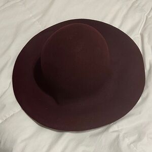 Elegant Burgundy Women's Hat